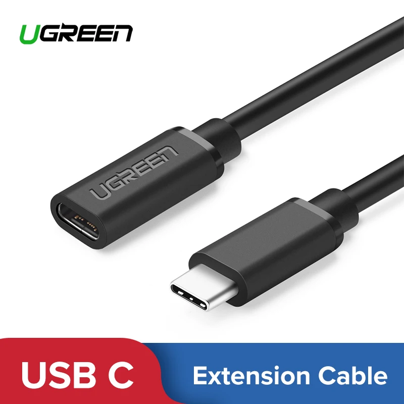 

Ugreen USB C Cable Extension Extender Cord Type C Thunderbolt 3 For MacBook Pro Samsung Galaxy USB 3.1 to USB Extension Cable