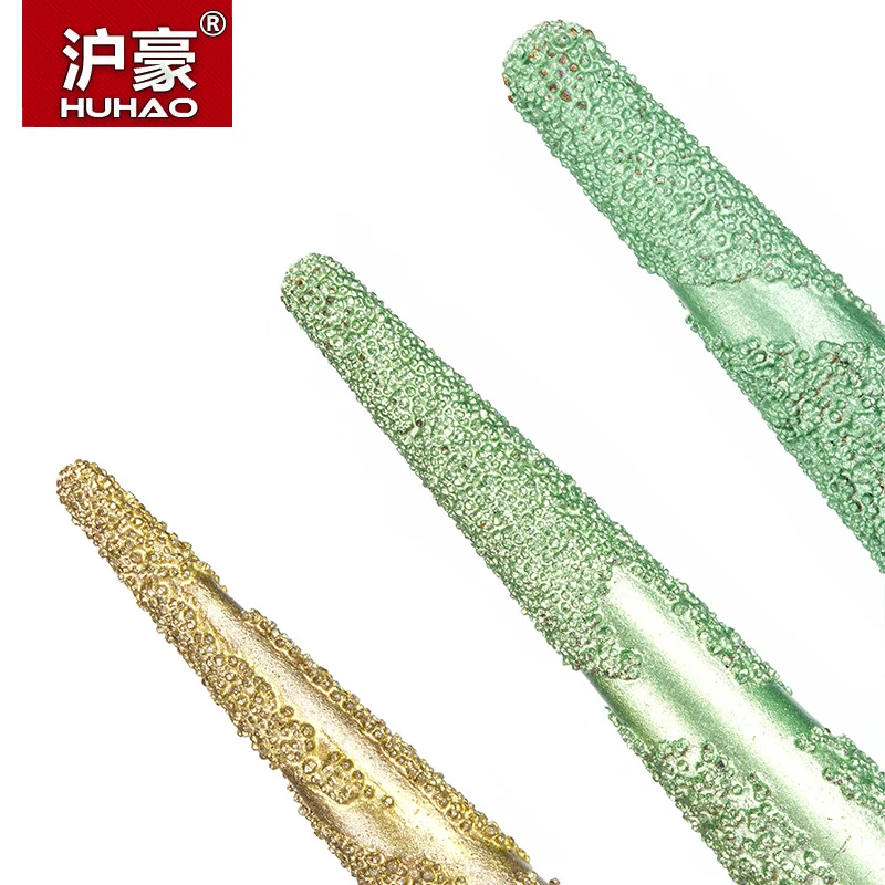  HUHAO 1PC Diamond Engraving Machine Router Bits Metallurgical Fused Stone Carving Cutter Tools Embo
