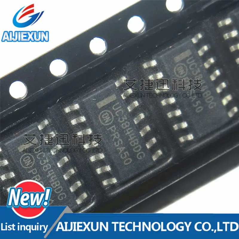 5Pcs UC3844BDG SOP14 High Performance Current Mode Controllers in stock