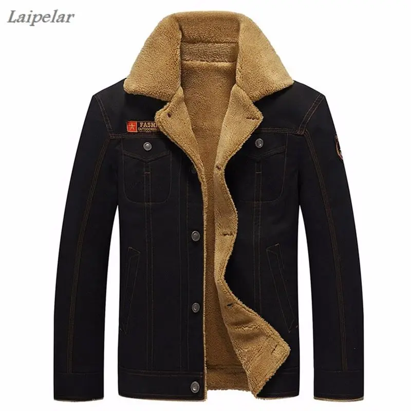 

2018 Winter Men Bomber Jacket Air Force Pilot Jacket warm fur collar Male Tactical Military coat Plus velvet Mens Jacket 5XL