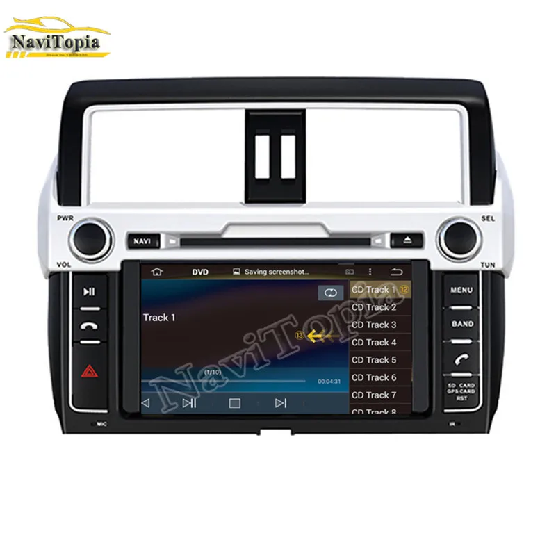 Excellent NAVITOPIA 4G RAM 32G ROM Octa Core Android 9.0 Car DVD GPS Navigation for Toyota Prado/LC150 for Prado 150 High level 2014 8