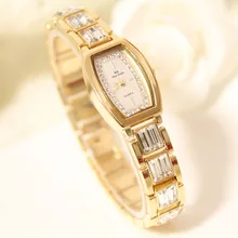 Роскошные женские часы с бриллиантами, Топ бренд, элегантные часы, кварцевые часы для девушек, стразы, наручные часы, Relogios Femininos, золотые
