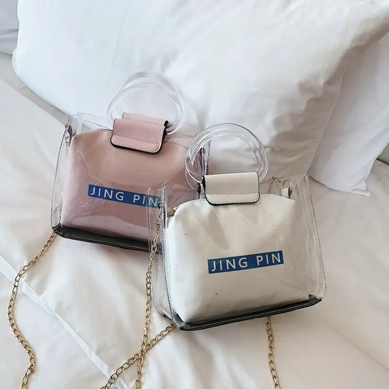Новинка 2019 модные сумки подходят для многих случаев роскошная прозрачная сумка