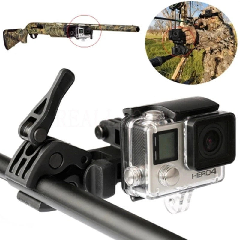Universal GoPro Shotgun Mount Fixed Clip Gun Fishing Bow Arrow Mount