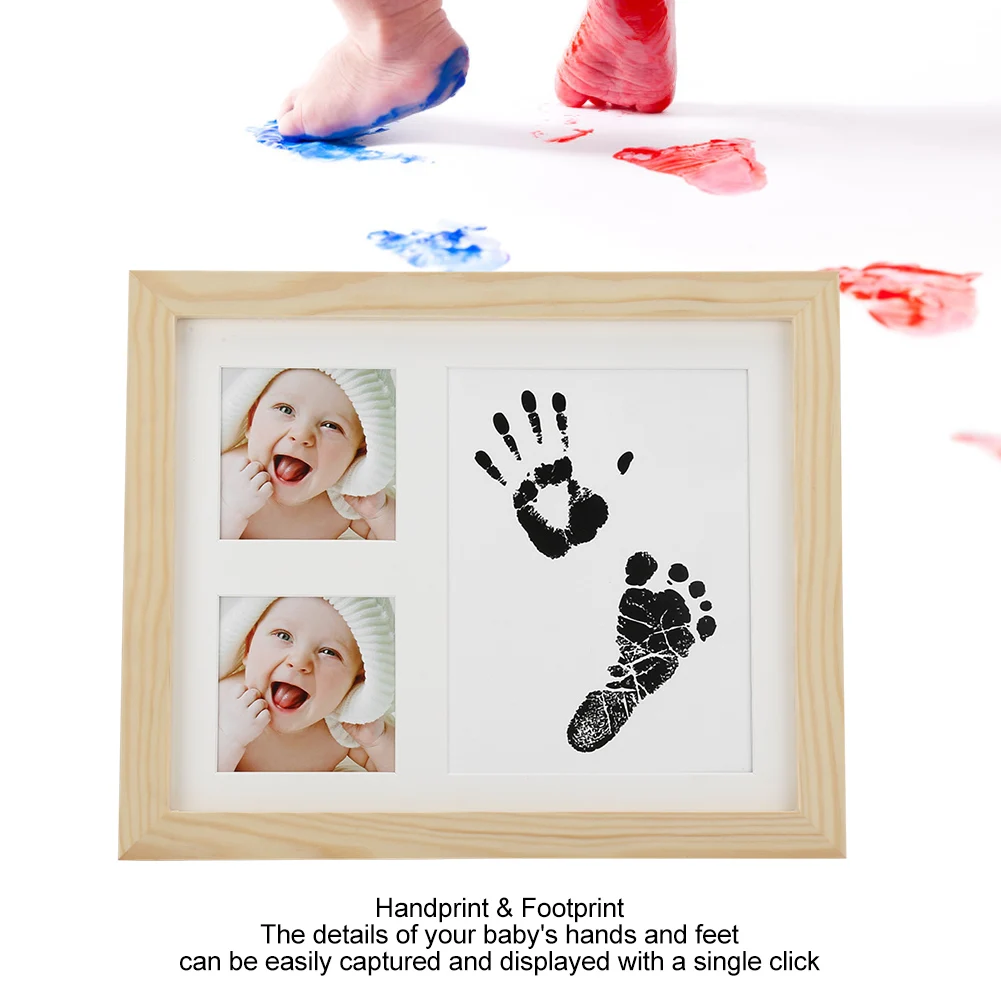 Impressão da Mão Fundição de Argila Almofada de Tinta Bebê Inkpad Handprint Pegada Não-tóxico Recém-nascidos Marca d' Água Brinquedos Infantis Lembranças 12 Molde p pés e mãos