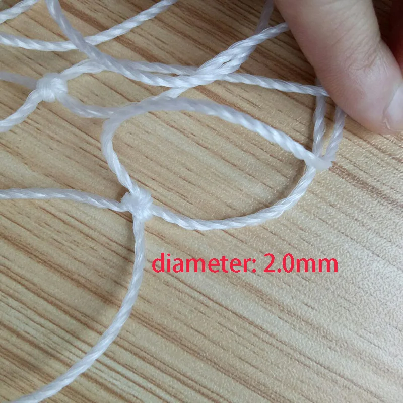 3M*2M PE Goal Net 5 Person Futbol Net Cotton Spandex Material Football Soccer Goal Net Post Nets Outdoor Sport Training Tool