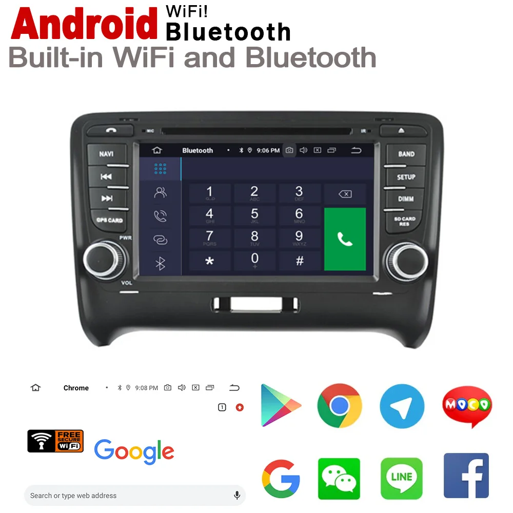 Discount Car DVD GPS Navi Map HD IPS Screen DSP Stereo Android 8.0 up For AUDI TT 8J 2006~2014 MMI Multimedia Player Radio WiFi System 3 Discount Car DVD GPS Navi Map HD IPS Screen DSP Stereo Android 8.0 up For AUDI TT 8J 2006~2014 MMI Multimedia Player Radio WiFi System 3