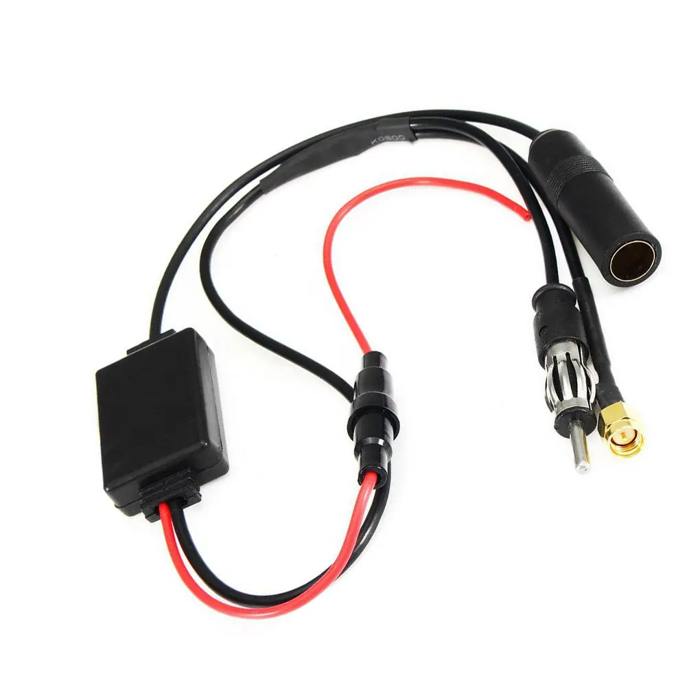 Car Digital Radio FM Antenna Aerial Amplifier Splitter Cable Cord DVB Female Port Suqare Box | Автомобили и мотоциклы