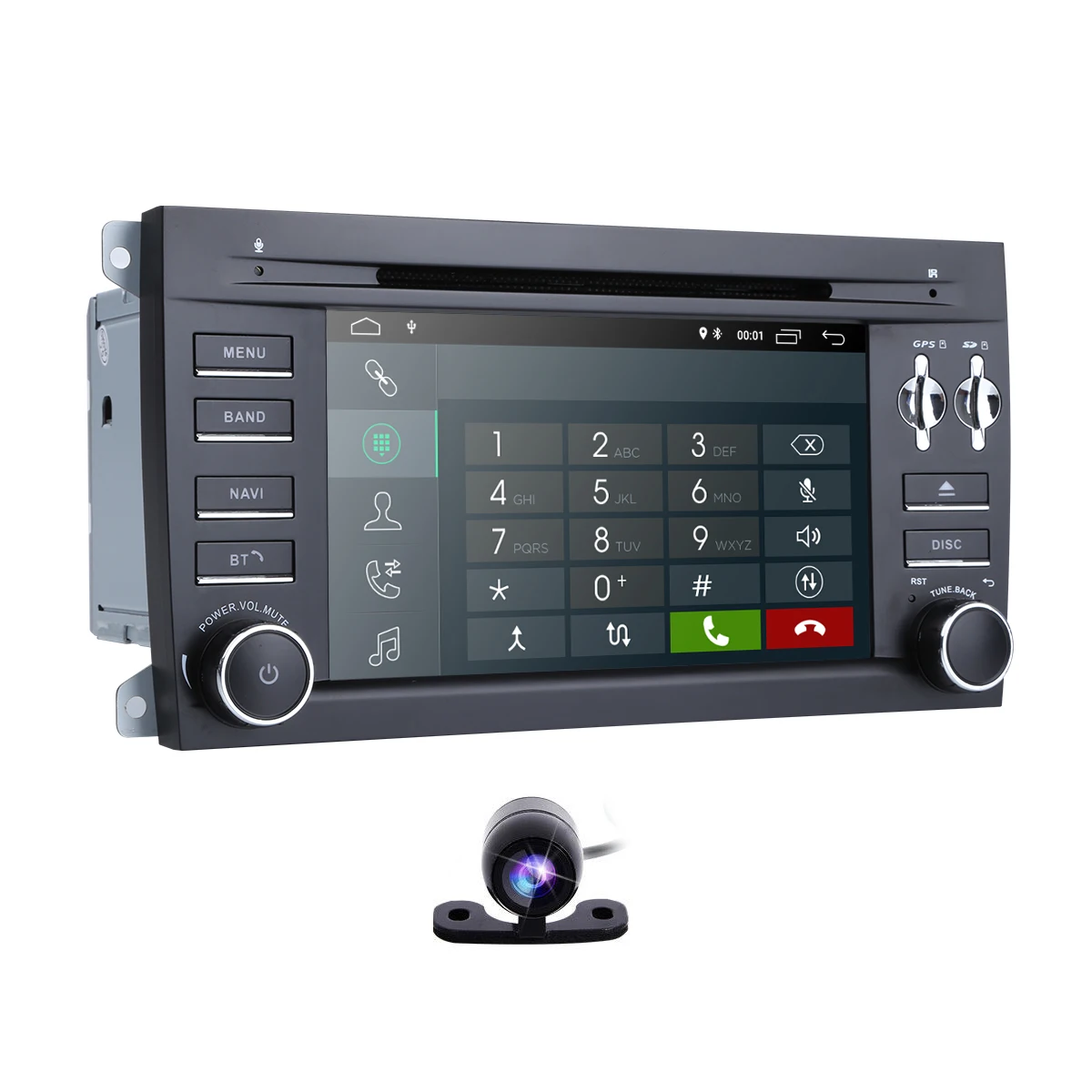 

2G RAM Android 8.1 7" Car DVD Multimedia Player For Porsche Cayenne 2003 2004 2005 2006 2007 2008 2009 2010 RDS OBD2 Camera DAB+