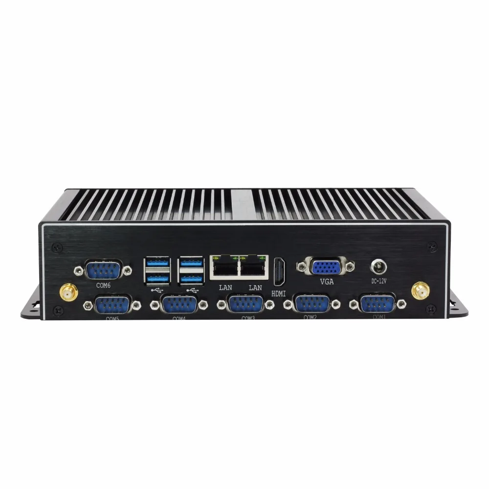 YCSD безвентиляторный промышленный Мини ПК Win10 Core i7 5500U 2 * Intel Gigabit Lans 6 RS232 8 USB микро