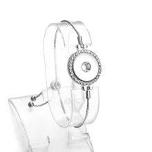 Новинка; 10 шт. Регулируемый Имбирные печенья с украшением в виде кристаллов Браслеты ювелирные изделия Подходит 18/20 мм снимки для женщины мужчины подарок