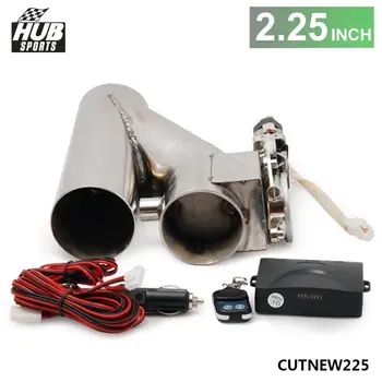 

2.25" Exhaust Downpipe Testpipe Catback E Electric Cutout kit Switch Control+Remote For Toyota rav4 HU-CUTNEW225