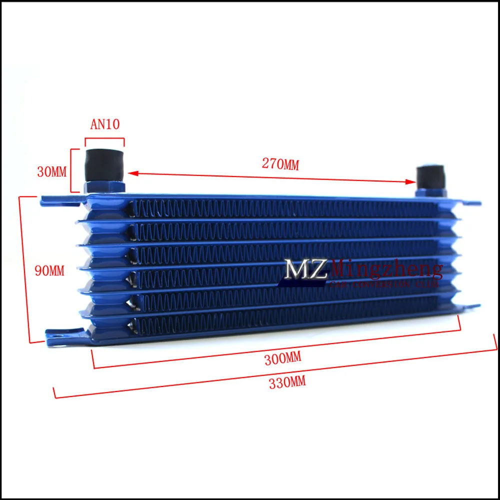 Автомобильные аксессуары 7 ряд термостат для адаптера переменного тока двигателя гонки масляный радиатор для автомобиля/Грузовик синий AN10 моторного масла комплект водяного охлаждения