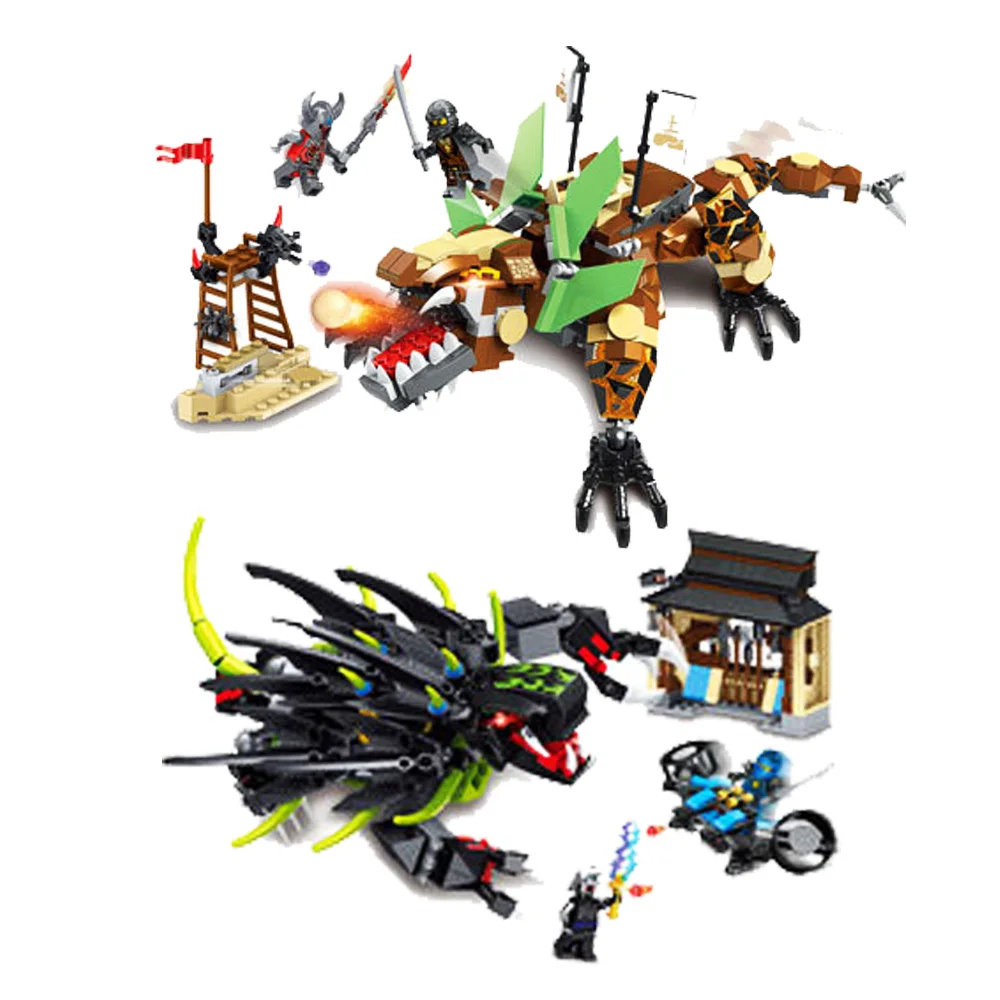 

2019 New Ninjago Dragon 2 In 1Toys Compatible Legoing Ninjago Building Blocks for Children Educational Toy Bricks Model DIY Gift