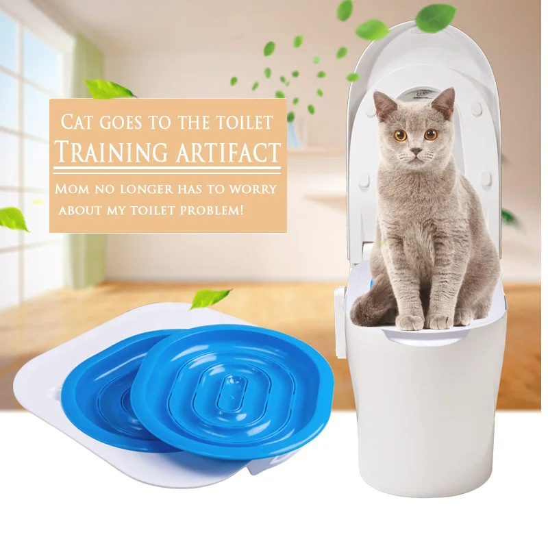 Пластиковый кошачий Туалет, Тренировочный Набор, коробка для мусора, щенок, подстилка для кошки кошачий Туалет тренировочный туалет, чистка домашних животных, товары для обучения кошек