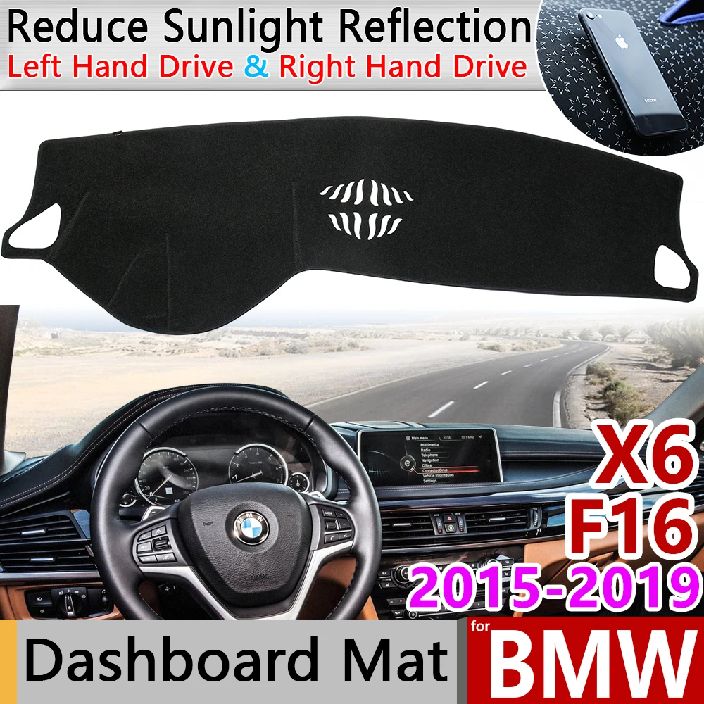 

for BMW X6 F16 2015 2016 2017 2018 2019 Anti-Slip Anti-UV Mat Dashboard Cover Pad Sun Shade Dashmat Protect Carpet Accessories