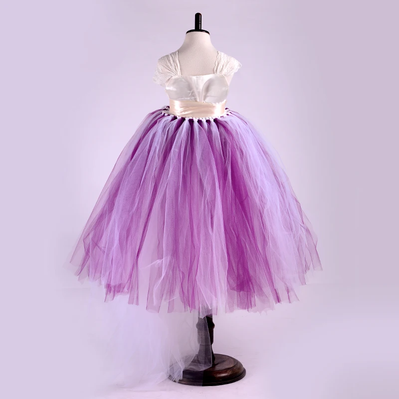 Flower Girls Wedding Dress For Birthday Party Lace Strap Mix Color