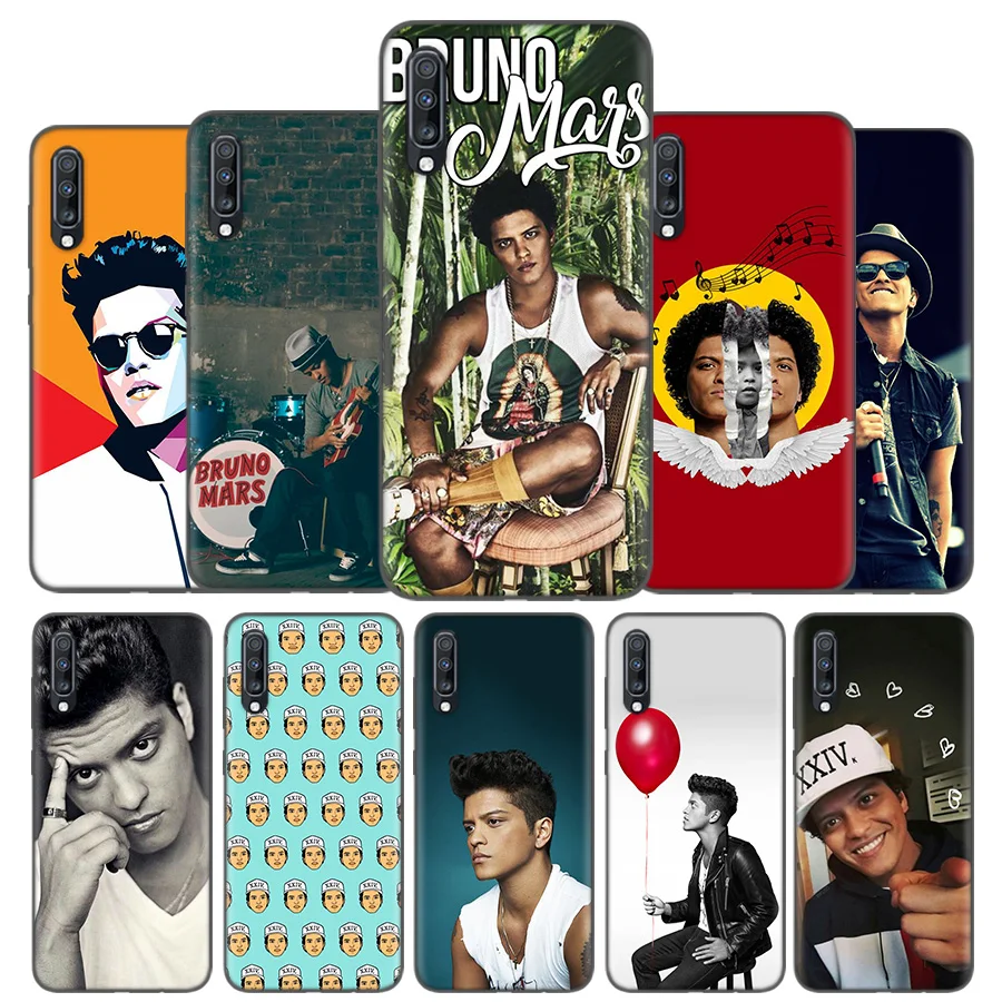 

Silicone Case Cover For Samsung Galaxy A50 A80 A70 A60 A40 A30 A20 A20e A10 A9 A8 A7 A6 Plus 2018 Note 10 9 8 Bruno Mars Shell