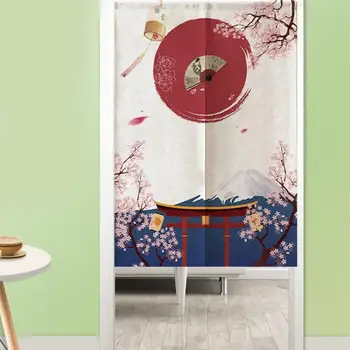 

85X120cm Blackout Curtains Japanese Style Children Room Bedroom Kitchen Shop Restaurant Door Half 5 Styles Curtains