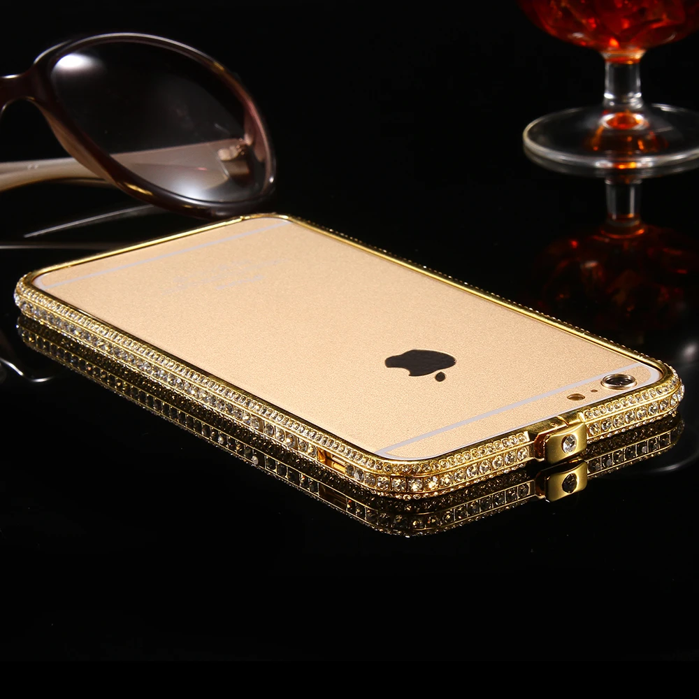 KISSCASE Bling Стразы Dinamond бампер на для iPhone 6 6s Plus бампер Fram Bling металлическая рамка для iPhone 6 6s Fram обода крышка