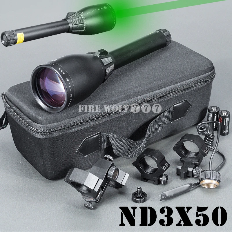 

ND3X50 ND50 Long Distance Green Laser Designator w/ Adjustable Scope Mount