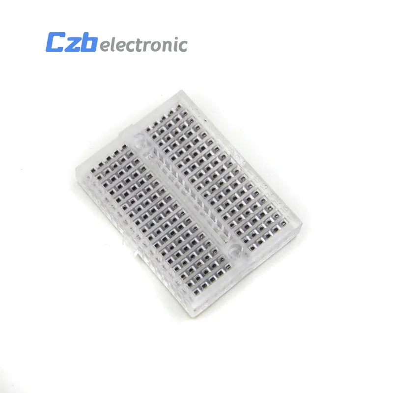 HX28A023 Mini Solderless Prototype Experiment Test Breadboard 170 SYB-170 Tie-points SYB-46 270 Point Transparent 35478.5mm 23x12 DIY(3)