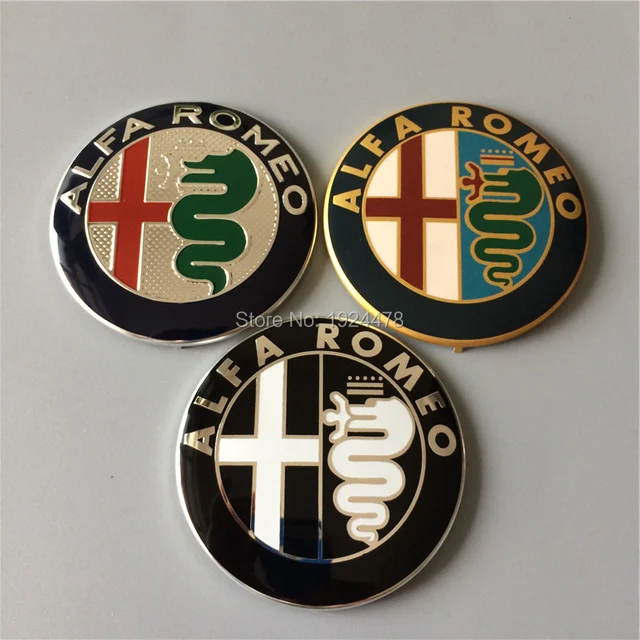50pcs 74mm Alfa Romeo Gold Black Silver Car Badge Emblems Badges 50pcs 74mm Alfa Romeo Gold Black Silver Car Badge Emblems Badges Emblem Stickers For Mito Gt 147 156 159 166 Giulietta Spider
