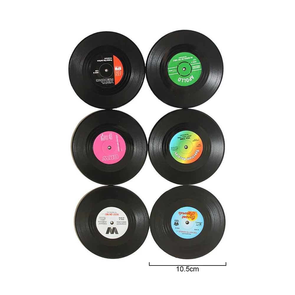 Vinyl Record Table Cup Coasters alanakea