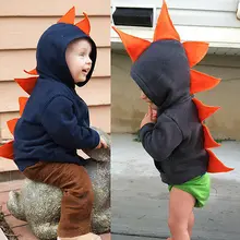 Fashion Baby Children Kids Baby Girl Boy Dinosaur Long Sleeve Hoodie Jacket Coat Outerwear Dino Costume