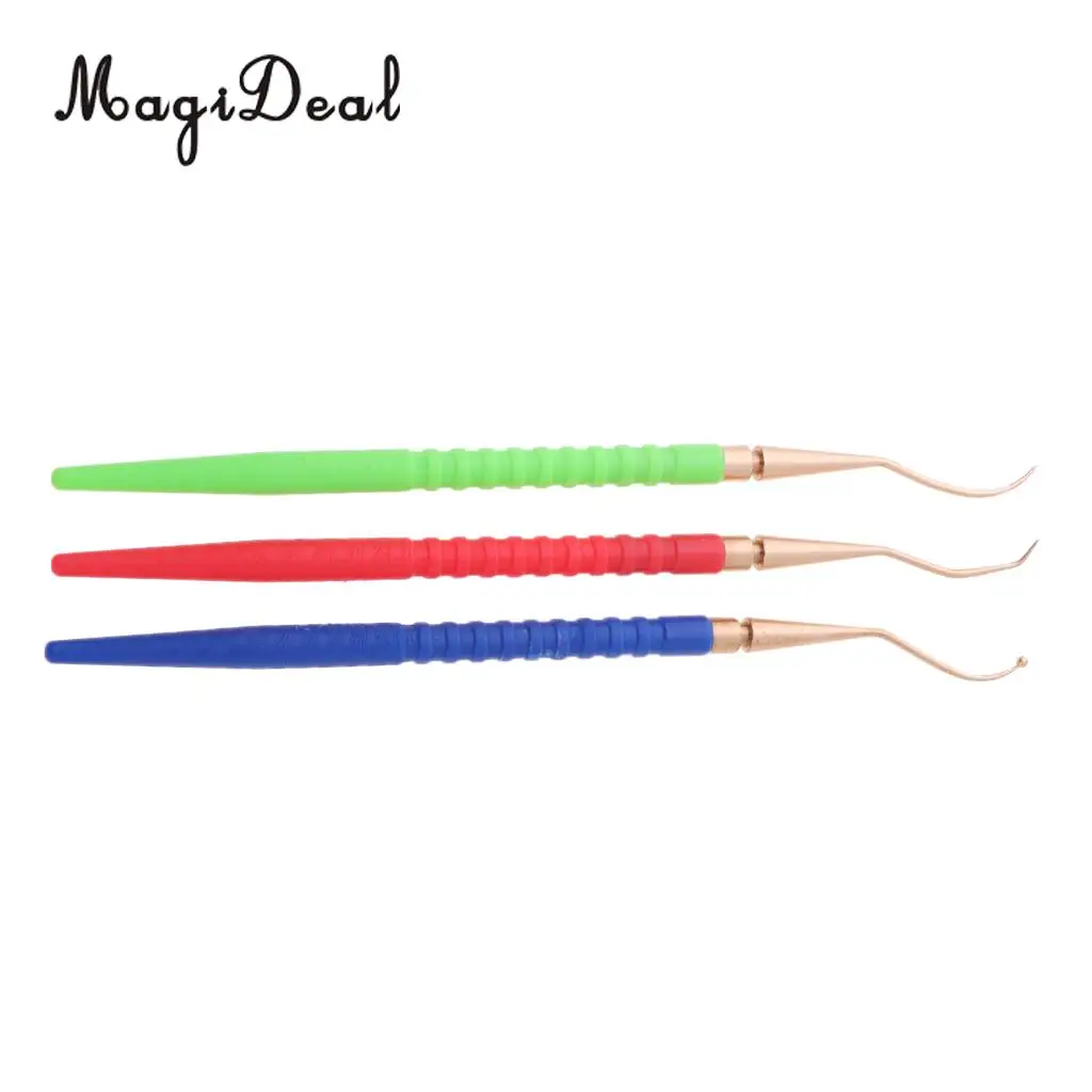 3Pcs Regulator Scuba Diving Repair Tool, O-Ring Remover Handle Brass Pick Hooks