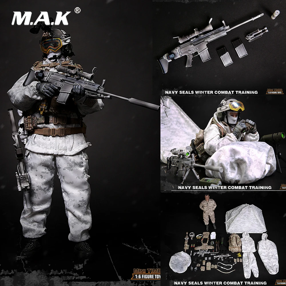 Коллекционная в масштабе 1/6 м011 морские котики зимняя Боевая тренировочная