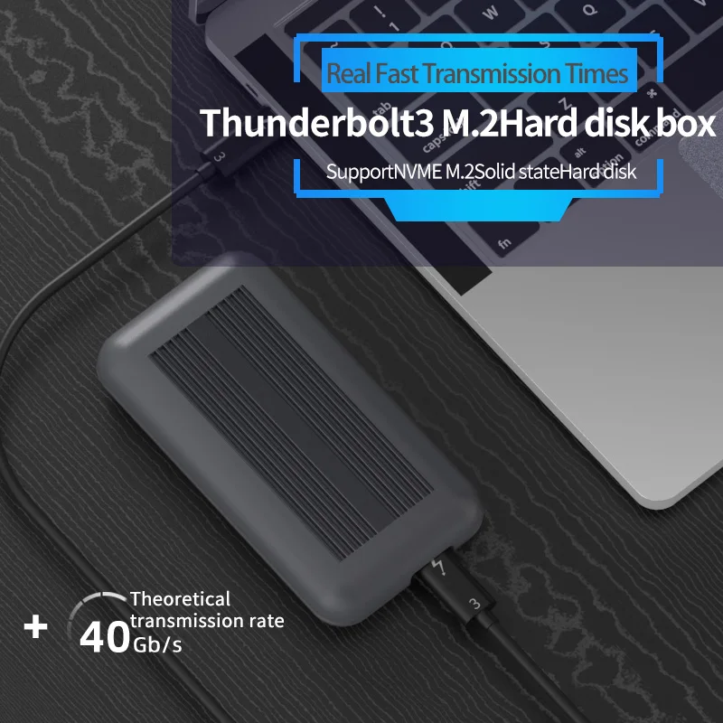 Корпус PCIe thunderbolt 3 m.2 NVME корпус ssd чехол с кабель типа C 1 USB3.1 PCIE|Корпус жесткого