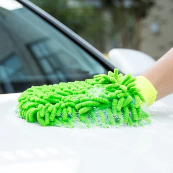 

1 piece Car Cleaning Drying Gloves Ultrafine Fiber Chenille Microfiber Window Washing Tool Home Cleaning Car Wash Glove