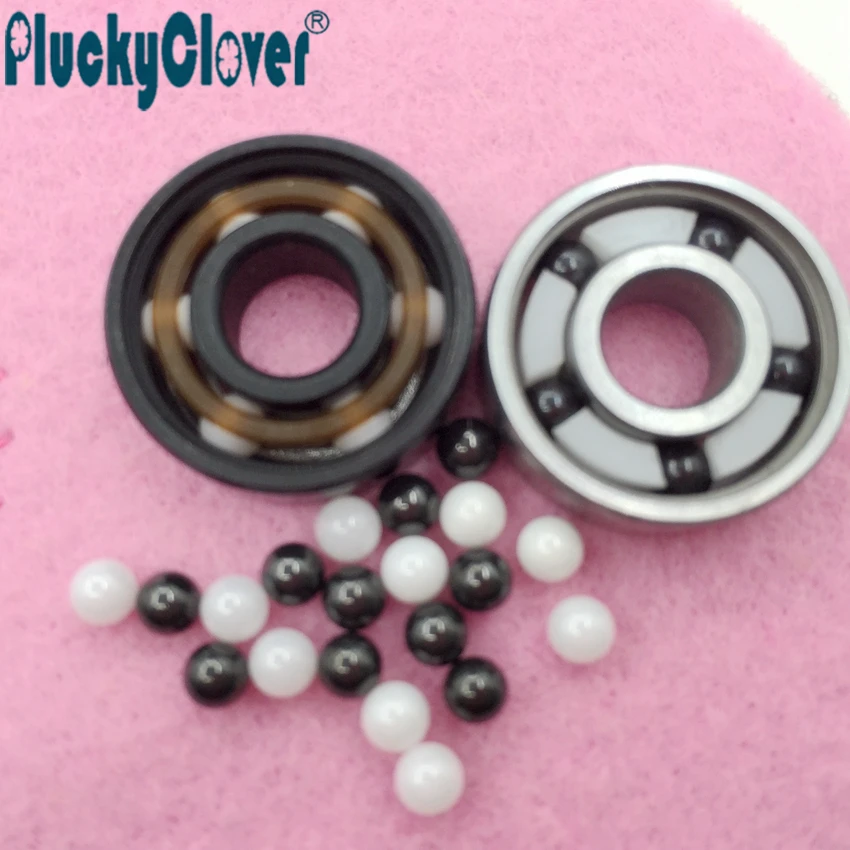 10pcs/lot Ceramic ball Skateboard bearings G5 grade 3.969mm ZrO2 white