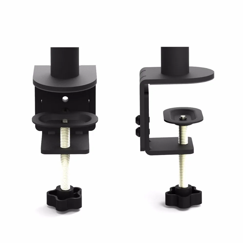  Suptek Dual LCD LED Monitor Stand Desk Mount Bracket Heavy Duty Stacked Holds Vertical 2 Screens up - 32805138642