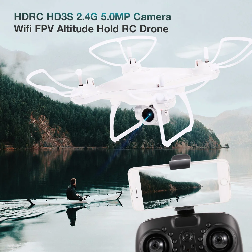 HD3S 2,4 г 5.0MP камера RC Дрон для селфи Квадрокоптер WiFi fpv высота удержания RC Quadcopter вертолет