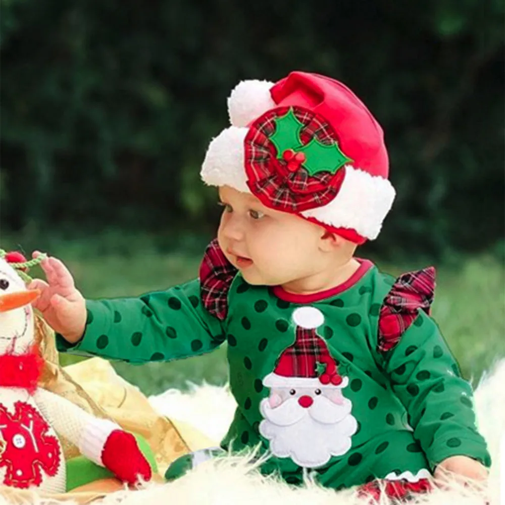 MUQGEW/модное платье; одежда для маленьких девочек; рождественское платье в горошек с длинными рукавами и оборками; одежда; Рождественская одежда; платья