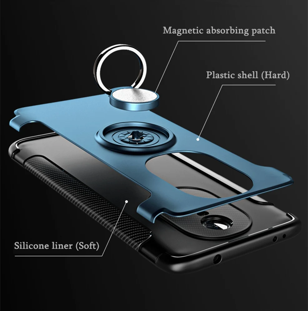 for Xiaomi Redmi Note 4X Case Ring Magnetic Xiomi Mi 6 A1 Mix 2S 2 6X Cover Redmi 4A 3 3S 4 Pro Note 4 5 Plus 5A Case Armor 32gb (5)