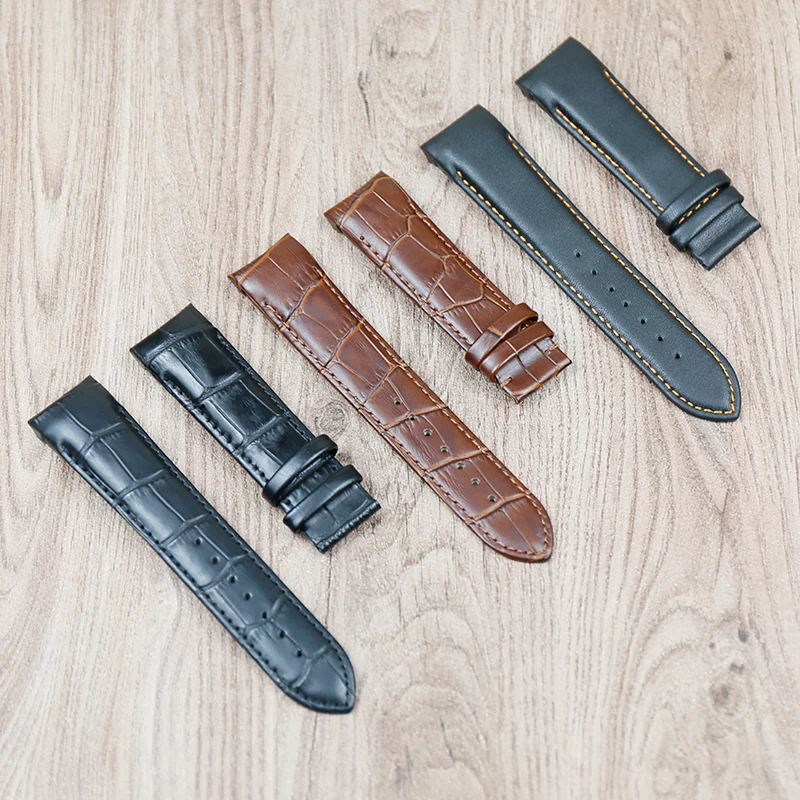Ремешок для часов Tissot T035 мужской кожаный браслет Tutu T035627 T035617 T035407 T035410A