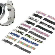 DHL 50 шт./лот 22 мм роскошный кожаный силиконовый сменный ремешок для часов Ремешки для наручных часов Ремешок Браслет для samsung Galaxy Шестерни S2 R720 R730