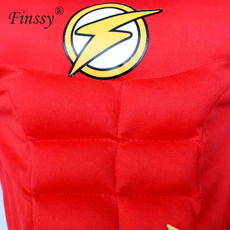 Beste Anime Avengers Superheld Flash cosplay Kinderen jongen spier Een stuk Pak Halloween Christmas Party Kostuum Carnaval Kleding