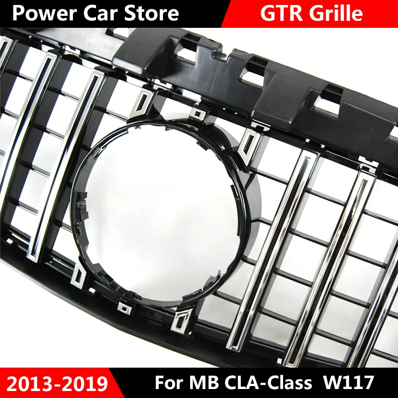 Передняя решетка для автомобиля GTR Style Mercedes Benz W117 CLA180 CLA200 CLA250 CLA260 CLA45 Для AMG 2013 2016/2017