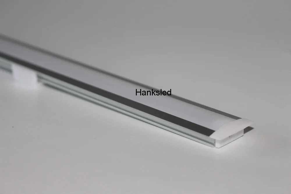 Новое поступление современный профиль анодированный диффузный крышка светодиодный алюминиевый профили свет 20 м/лот Длина могут быть выполнены по индивидуальному заказу