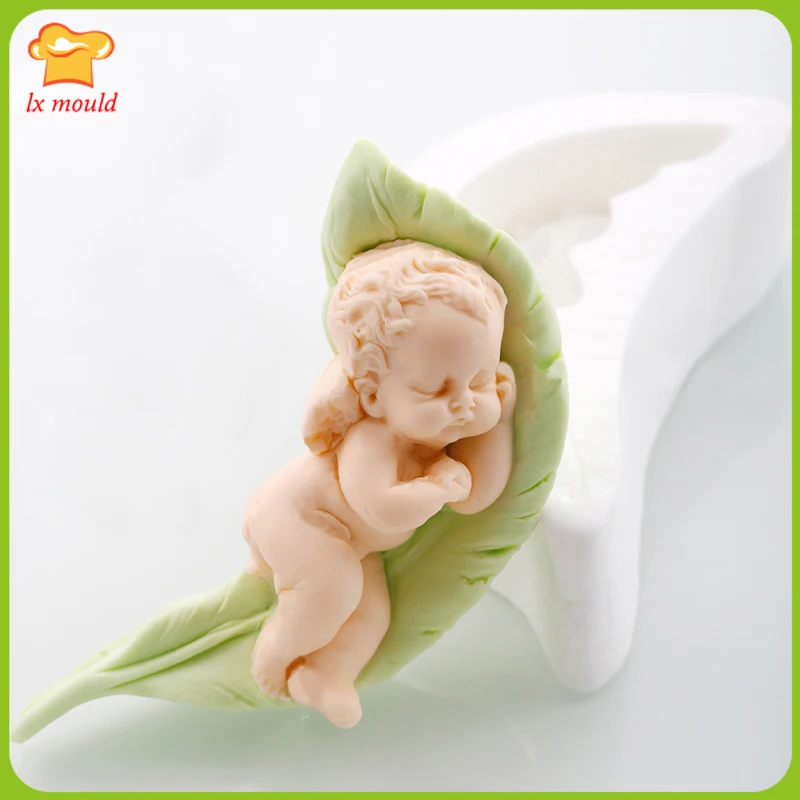 

Fondant Silicone Mould Dry Pes Silicone Mould Wax Baby Fondant Mold Doll Chocolate Moulds