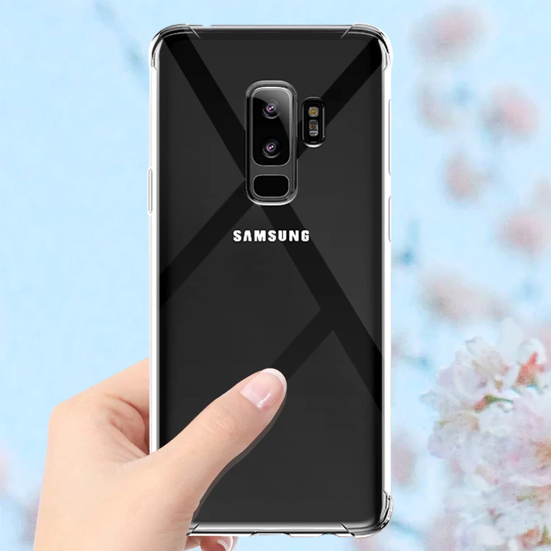 Для Samsung S10 TPU чехол для телефона Galaxy S9 S8 Plus A7 A9 A8 A6 2018 S10E M20 M10 Note 9 8 A8S A9S подушки