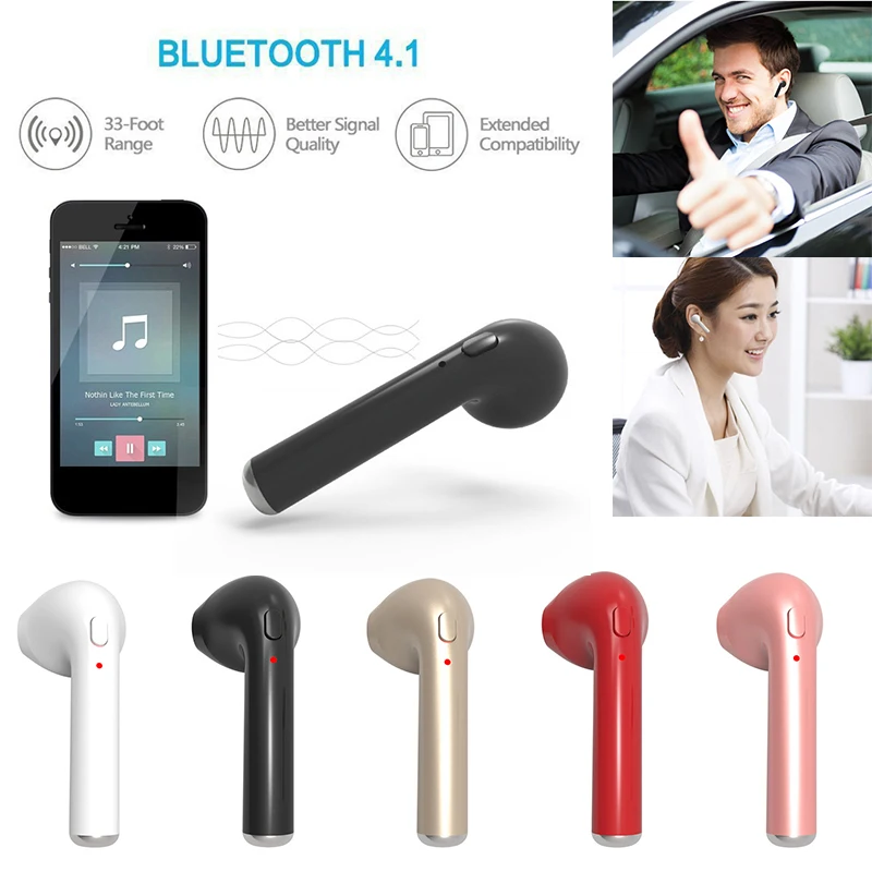 

I7 Bluetooth Earphone Wireless Portable Handfree stereo Headphones with Microphone Universal for iPhone huawei xiaomi sumsung