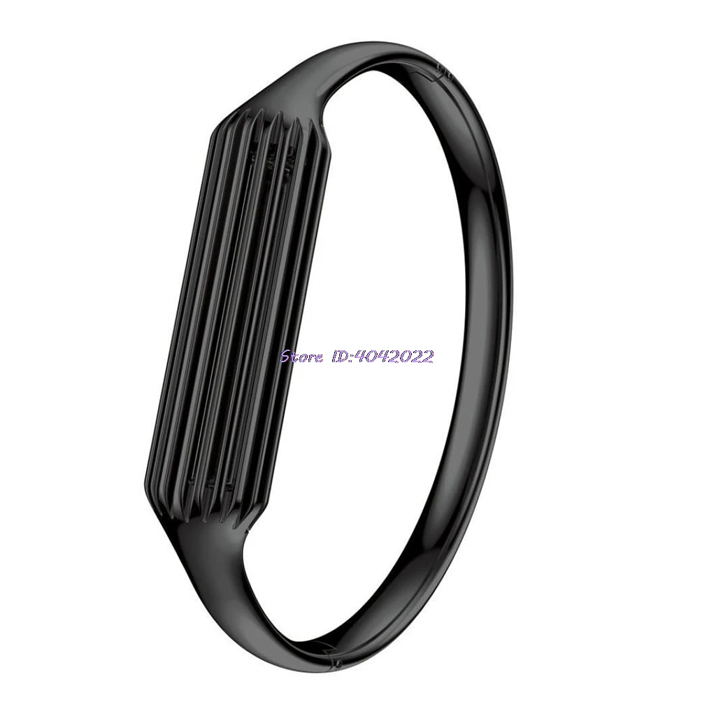 Роскошные Нержавеющая сталь браслет, напульсник ремешок для Fitbit Flex 2 трекер Мода - Цвет: Черный