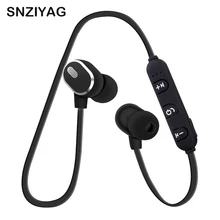 SNZIYAG S08 Беспроводной Bluetooth наушники магнитные наушники спортивные анти-пот металлические наушники V4.1 С микрофоном для IOS Android