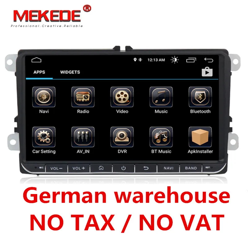 

German warehouse 9" Android 8.0 Car GPS for VW Volkswagen Skoda Octavia Fabia Rapid Yeti Superb Seat golf polo BT RDS dvd player