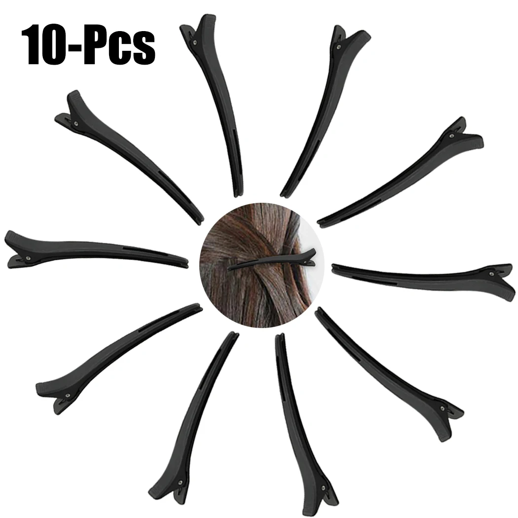 

Luxury 10PCS Girls Salon Hair Clip Hair Clips Classic Black Alligator Clips Basic Hairpin Black Hair Accessories For Women Hot
